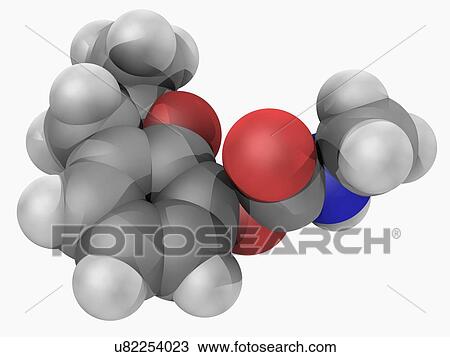 Carbofuran molecule View Large Illustration Drawing - Carbofuran molecule. Fotosearch