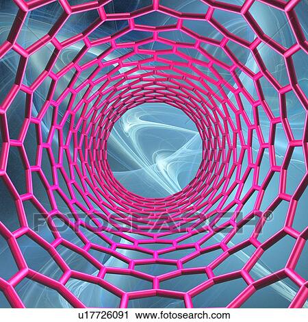 Carbon nanotube, artwork View Large Illustration Clip Art - Carbon nanotube, artwork. Fotosearch