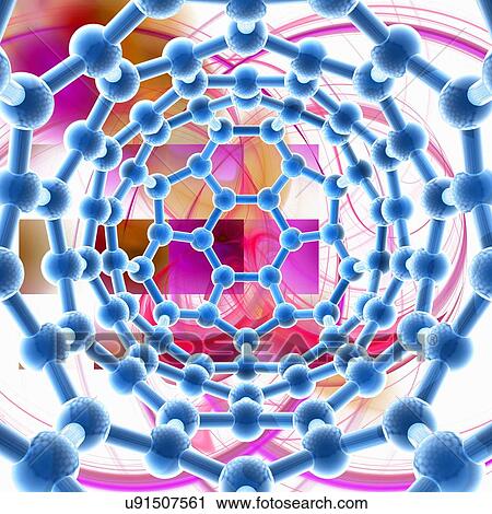 Carbon nanotube, artwork View Large Illustration Clip Art - Carbon nanotube, artwork. Fotosearch