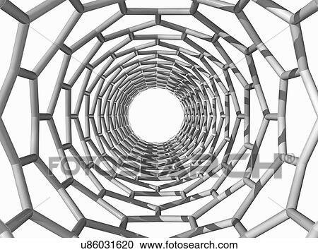 Carbon nanotube, artwork View Large Illustration Clipart - Carbon nanotube, artwork. Fotosearch