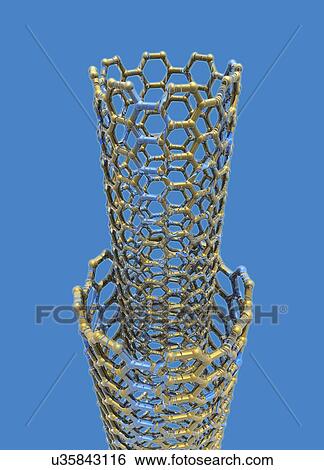 Carbon nanotubes, artwork View Large Illustration Stock Illustration - Carbon nanotubes, artwork. Fotosearch