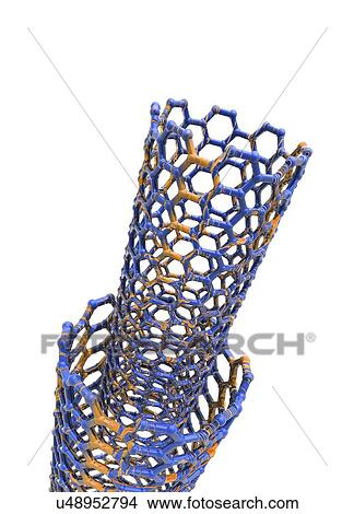 Carbon nanotubes, artwork View Large Illustration Stock Illustration - Carbon nanotubes, artwork. Fotosearch