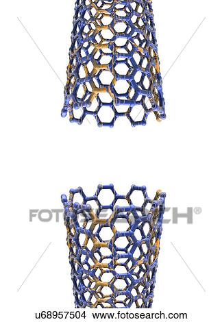 Carbon nanotubes, artwork View Large Illustration Stock Illustration - Carbon nanotubes, artwork. Fotosearch