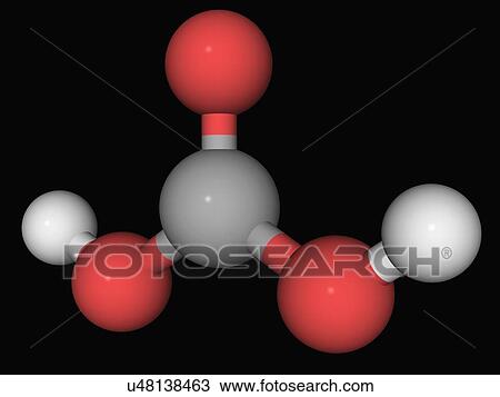 Carbonic acid molecule View Large Illustration Drawing - Carbonic acid molecule. Fotosearch
