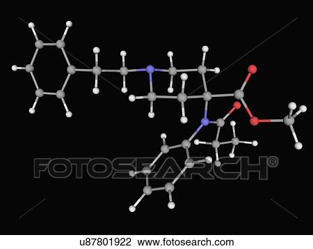 Carfentanil drug molecule View Large Illustration Drawing - Carfentanil drug molecule. Fotosearch