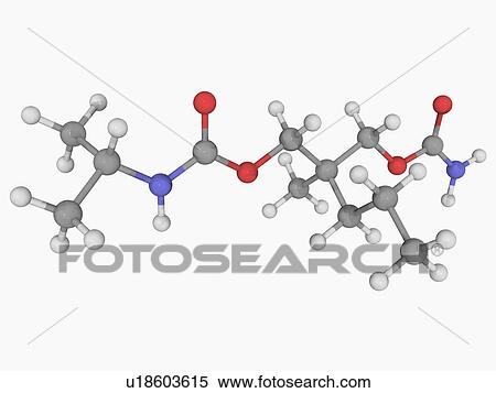 Carisoprodol drug molecule View Large Illustration Stock Illustration - Carisoprodol drug molecule. Fotosearch