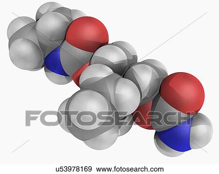 Stock Illustration - Carisoprodol drug molecule. Fotosearch