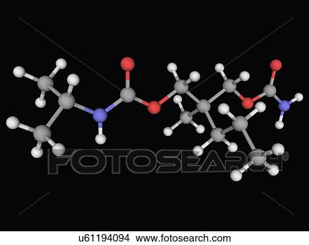 Carisoprodol drug molecule View Large Illustration Stock Illustration - Carisoprodol drug molecule. Fotosearch