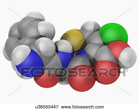 Cefaclor drug molecule View Large Illustration Stock Illustration - Cefaclor drug molecule. Fotosearch
