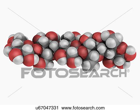 Clip Art - Cellulose molecule. Fotosearch