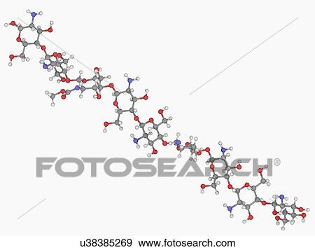 Stock Illustration - Chitosan molecule. Fotosearch