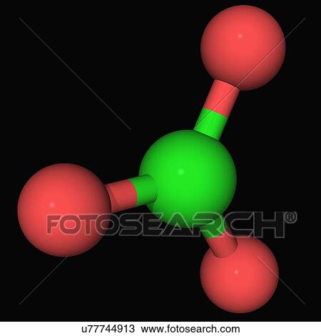 Chlorate ion molecule View Large Illustration Drawing - Chlorate ion molecule. Fotosearch