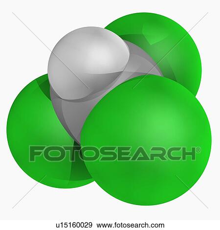 Stock Illustration - Chloroform molecule. Fotosearch