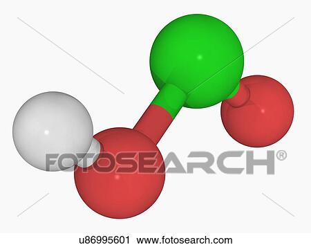 Chlorous acid molecule View Large Illustration Clip Art - Chlorous acid molecule. Fotosearch