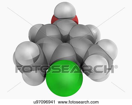 Chloroxylenol molecule View Large Illustration Clip Art - Chloroxylenol molecule. Fotosearch