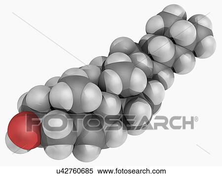 Cholesterol molecule View Large Illustration Stock Illustration - Cholesterol molecule. Fotosearch