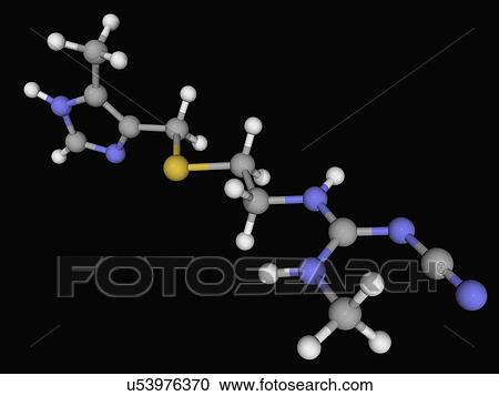 Cimetidine drug molecule View Large Illustration Clipart - Cimetidine drug molecule. Fotosearch
