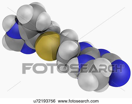 Cimetidine drug molecule View Large Illustration Stock Illustration - Cimetidine drug molecule. Fotosearch