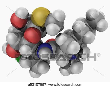 Clindamycin drug molecule View Large Illustration Stock Illustration - Clindamycin drug molecule. Fotosearch