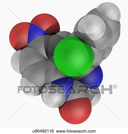 Clonazepam drug molecule View Large Illustration Stock Illustration - Clonazepam drug molecule. Fotosearch