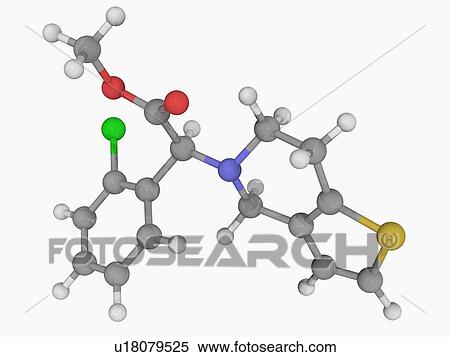Clopidogrel drug molecule View Large Illustration Stock Illustration - Clopidogrel drug molecule. Fotosearch