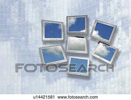 Clip Art - Cloud computing, conceptual artwork. Fotosearch