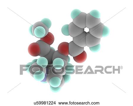 Cocaine drug molecule View Large Illustration Stock Illustration - Cocaine drug molecule. Fotosearch