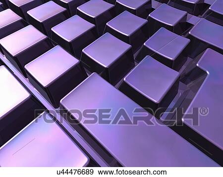 Computer keyboard, artwork View Large Illustration Stock Illustration - Computer keyboard, artwork. Fotosearch