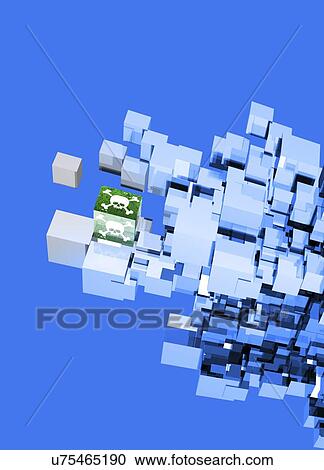 Clipart - Computer virus, conceptual artwork. Fotosearch