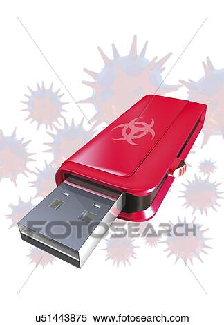 Computer virus, conceptual artwork View Large Illustration Stock Illustration - Computer virus, conceptual artwork. Fotosearch