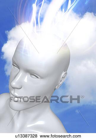 Stock Illustration - Consciousness, conceptual artwork. Fotosearch