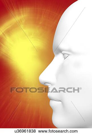 Stock Illustration - Consciousness, conceptual artwork. Fotosearch