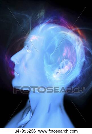 Stock Illustration - Consciousness, conceptual artwork. Fotosearch
