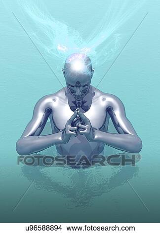 Stock Illustration - Consciousness, conceptual artwork. Fotosearch