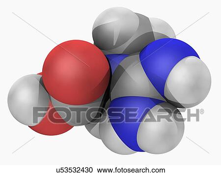 Clipart - Creatine molecule. Fotosearch