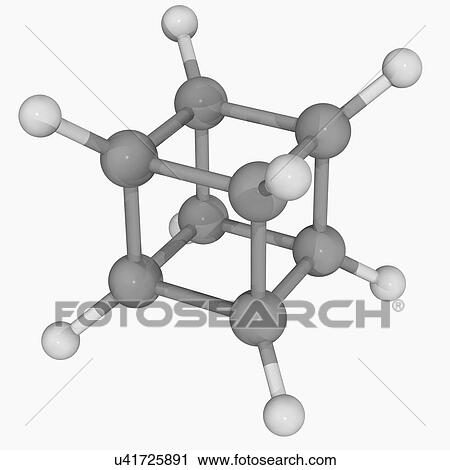 Cubane molecule View Large Illustration Clip Art - Cubane molecule. Fotosearch
