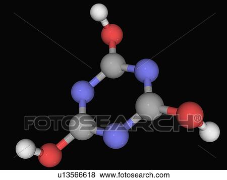 Cyanuric acid molecule View Large Illustration Stock Illustration - Cyanuric acid molecule. Fotosearch