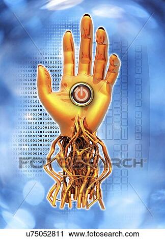 Cyborg, conceptual artwork View Large Illustration Clip Art - Cyborg, conceptual artwork. Fotosearch
