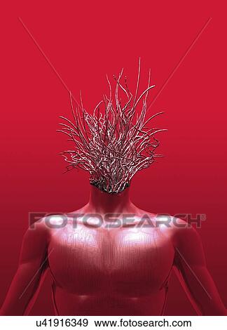 Cyborg, conceptual artwork View Large Illustration Stock Illustration - Cyborg, conceptual artwork. Fotosearch