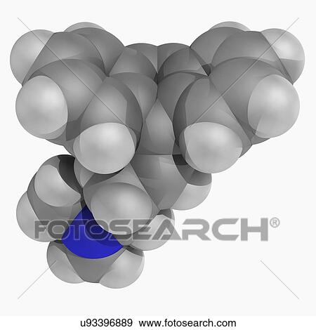 Stock Illustration - Cyclobenzaprine drug molecule. Fotosearch