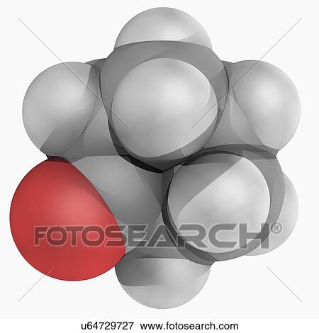 Cyclohexanone molecule View Large Illustration Stock Illustration - Cyclohexanone molecule. Fotosearch
