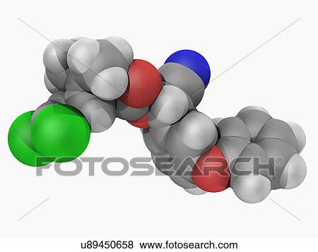 Stock Illustration - Cypermethrin insecticide molecule. Fotosearch