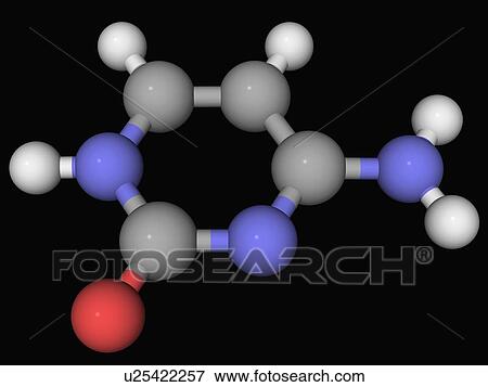 Cytosine molecule View Large Illustration Stock Illustration - Cytosine molecule. Fotosearch