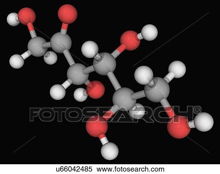 Stock Illustration - D-Fructose molecule. Fotosearch