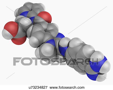 Stock Illustration - Dabigatran drug molecule. Fotosearch