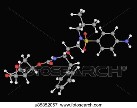 Darunavir drug molecule View Large Illustration Stock Illustration - Darunavir drug molecule. Fotosearch