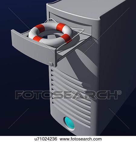Stock Illustration - Data recovery, conceptual artwork. Fotosearch