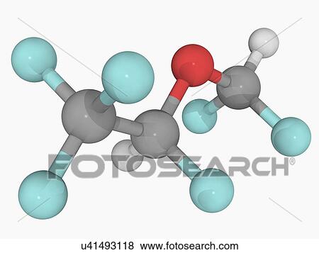 Desflurane molecule View Large Illustration Stock Illustration - Desflurane molecule. Fotosearch