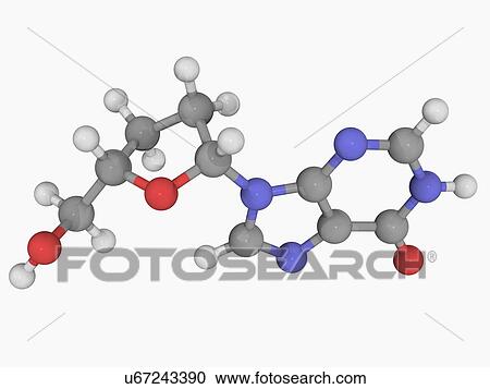 Didanosine drug molecule View Large Illustration Clipart - Didanosine drug molecule. Fotosearch