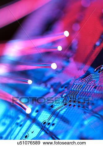Stock Illustration - Digital communication, conceptual image. Fotosearch